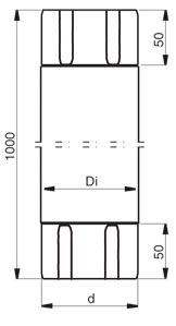 Соединительная труба Lindab MST 125/87 045